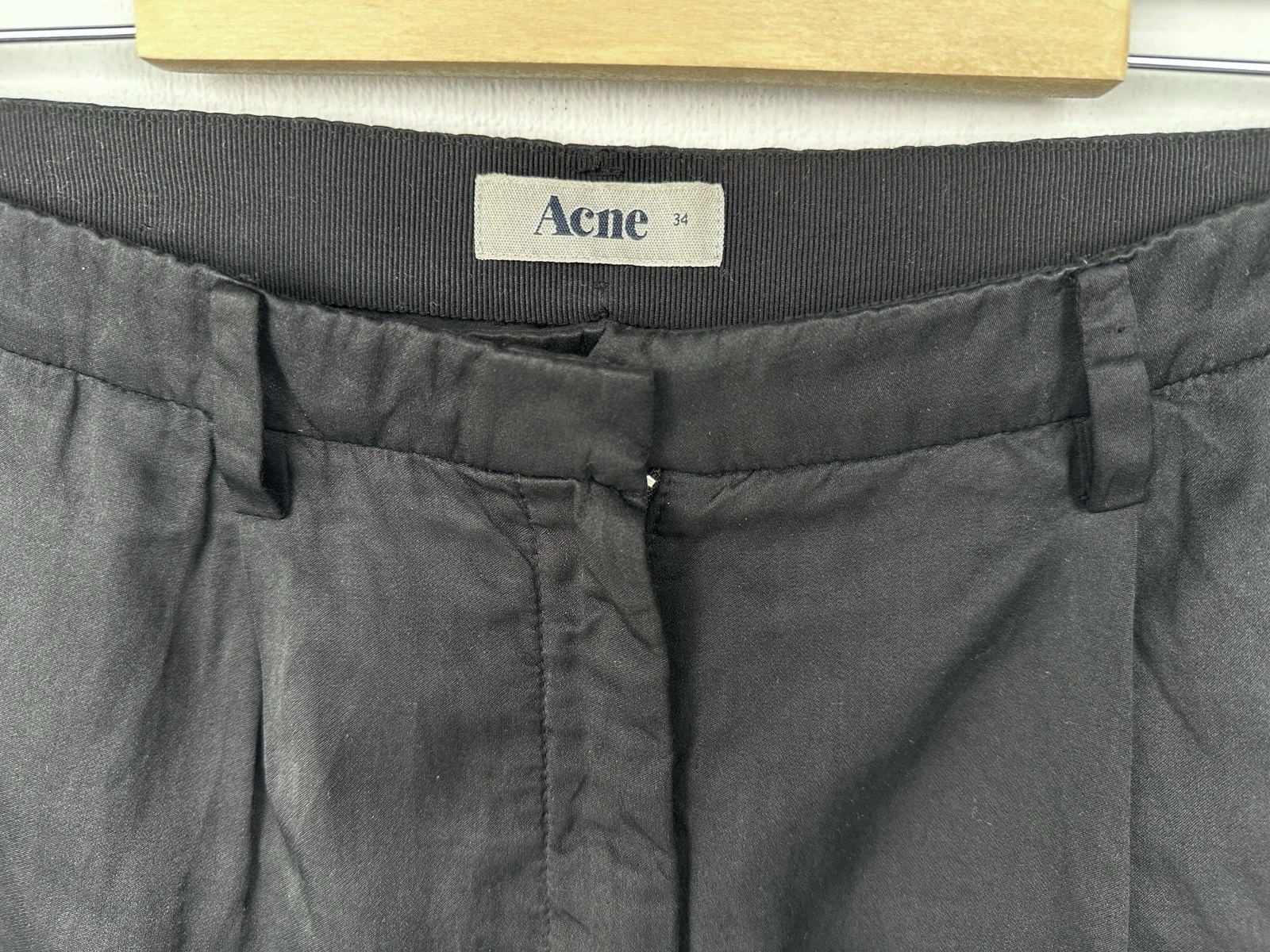 Pantaloni pantaloni pieghettati ACNE STUDIOS PLay cotone seta SS 11