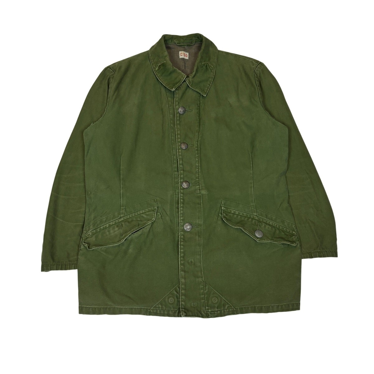Vintage 70s Swedish Military Jacket C50 OSB M59 4 Pocket Work