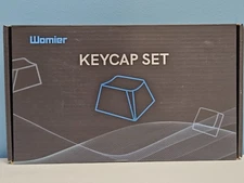 Womier WOB Pudding V2 OEM Profile 165-Key PBT Keycap Set Black - New