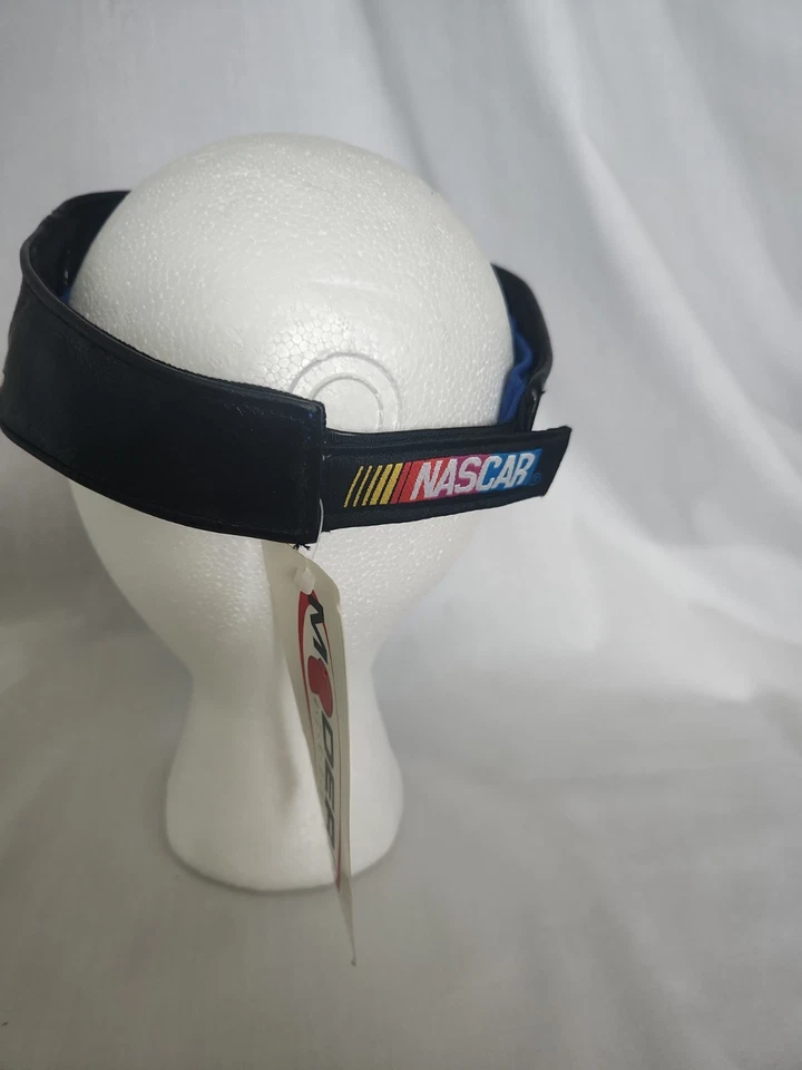 NWT NASCAR Black Leather Visor Ken Schrader Signature M&M Racing Eagle One - Image 4 of 4