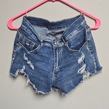 Shein Women's Blue and Navy Shorts