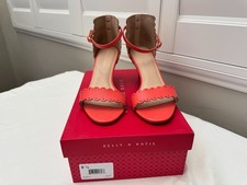 Kelly and Katie Peach Open Toe Heels - Size 8.5