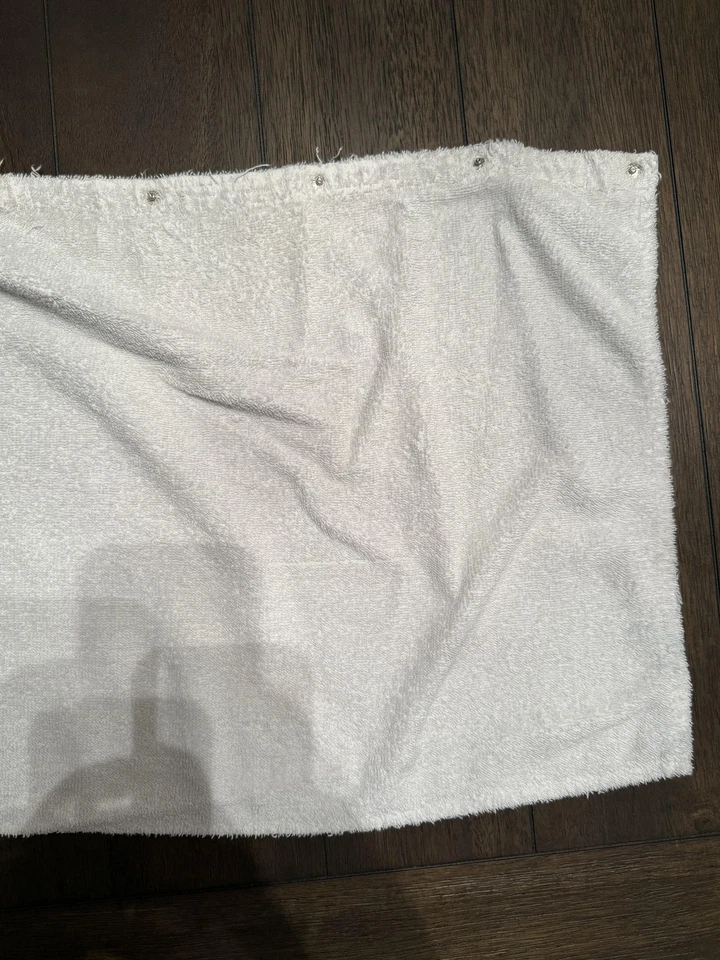 Toalla envolvente Jockey Bath Kilt Terry Spa talla única bolsillo a presión corazón bordado Foto 4 de 4