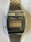 Rare Vintage SEIKO A159-4000 G Quartz Alarm Chronograph Mens Watch