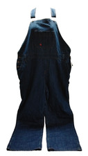 Women's XL DICKIES Bib Overalls Relaxed Fit Straight Leg Blue Jean NWT