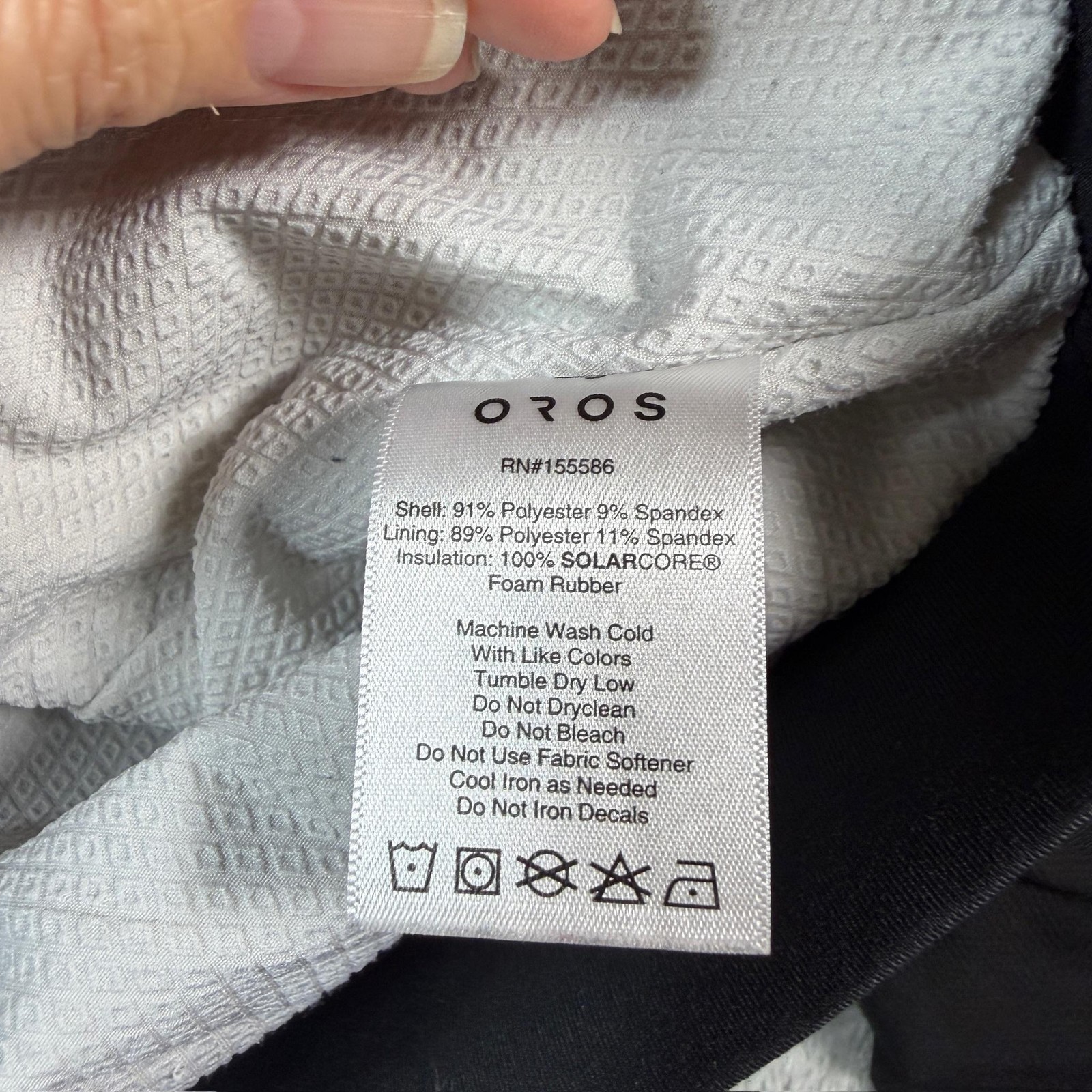 OROS Basic Jacket Womens XS Black Softshell Insul… - image 3