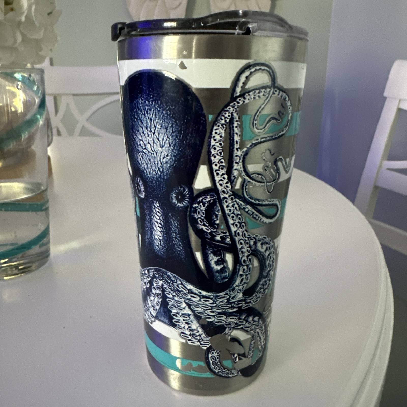 Tervis Octopus Tumbler 20 oz  Stainless Steel W Lid Travel M