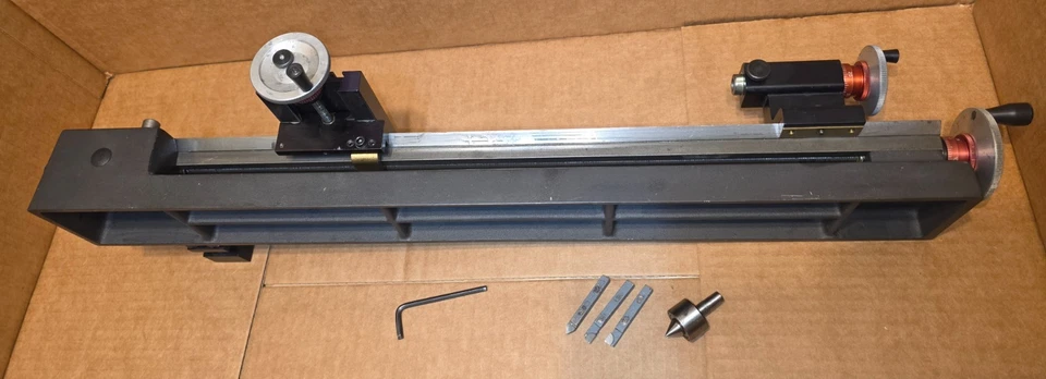 Moinho de metal SHERLINE 4400 28" Deluxe zero volante ajustável mini torno ferramentas - Imagem 4 de 4