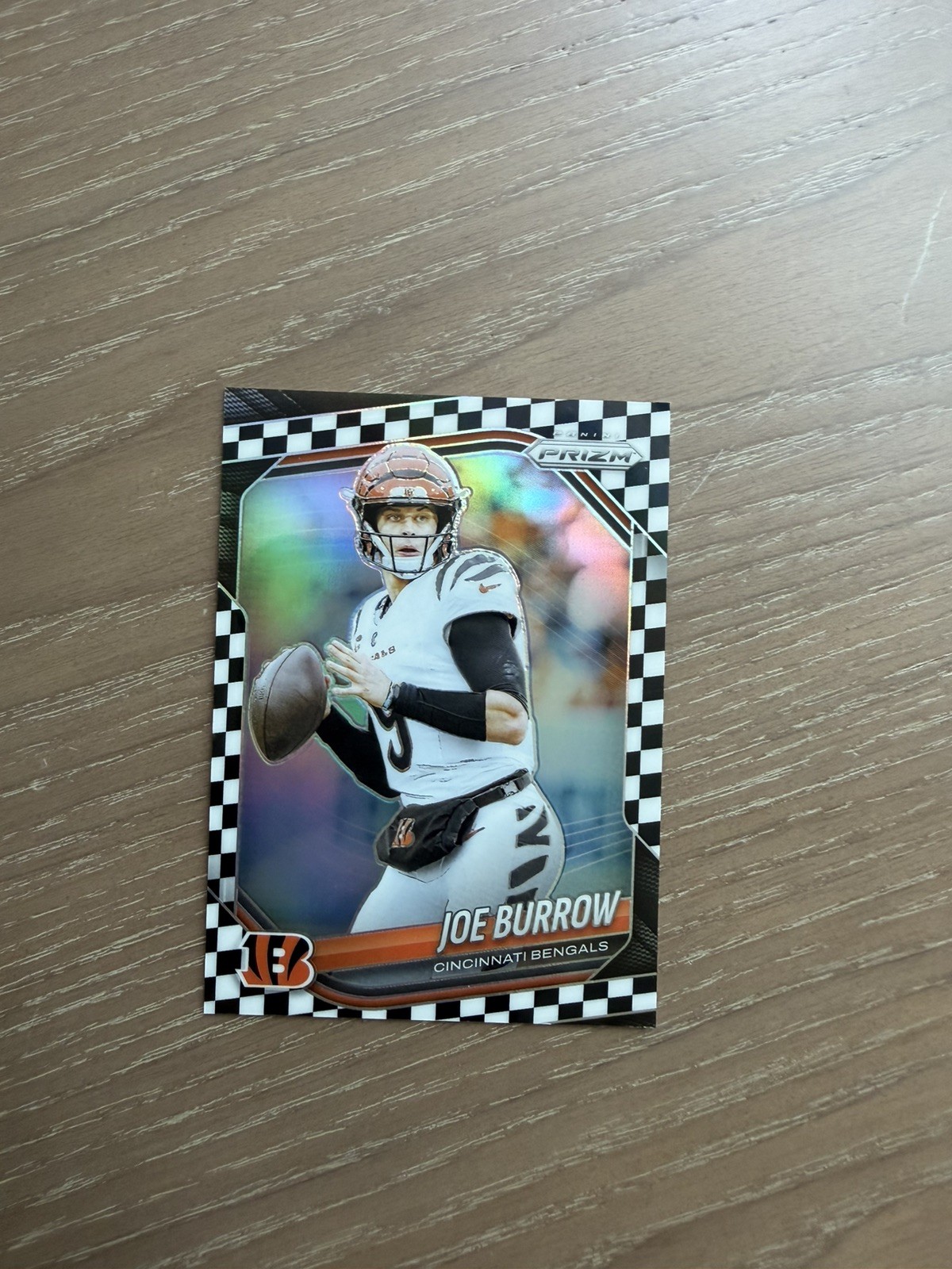 2025 Panini Prizm - Joe Burrow #62 Black & White Checker Prizm