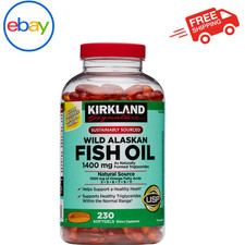 Kirkland Signature Wild Alaskan Fish Oil 1400 mg, 230 Softgels
