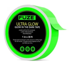 Glow in The Dark Tape - 30 Ft x 1 in - Bright - Rechargeable - Reflective - G...