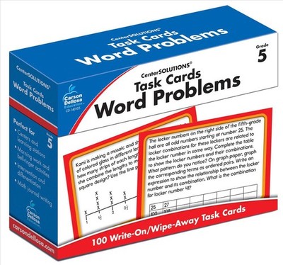 Task Cards: Word Problems, Grade 5 by Amy Gamble (English) Cards Book