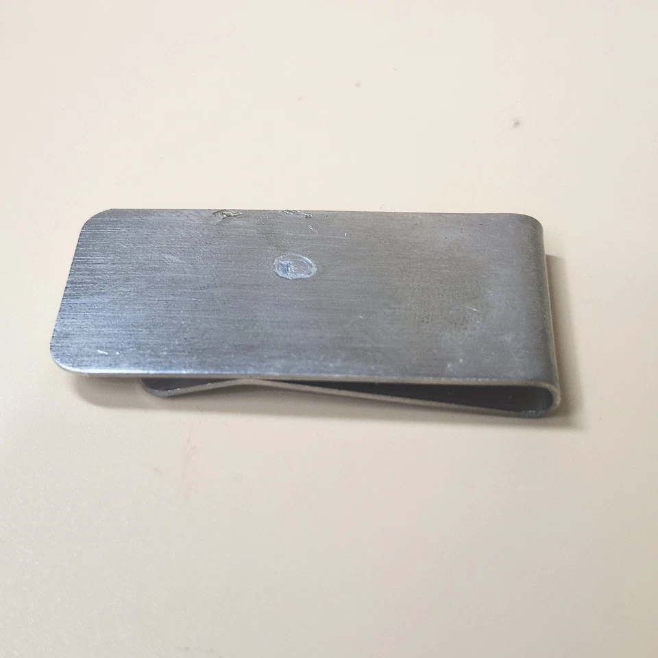Clip para dinero de acero inoxidable delgado minimalista billetera soporte para efectivo sin marca 2 pulgadas Foto 4 de 4