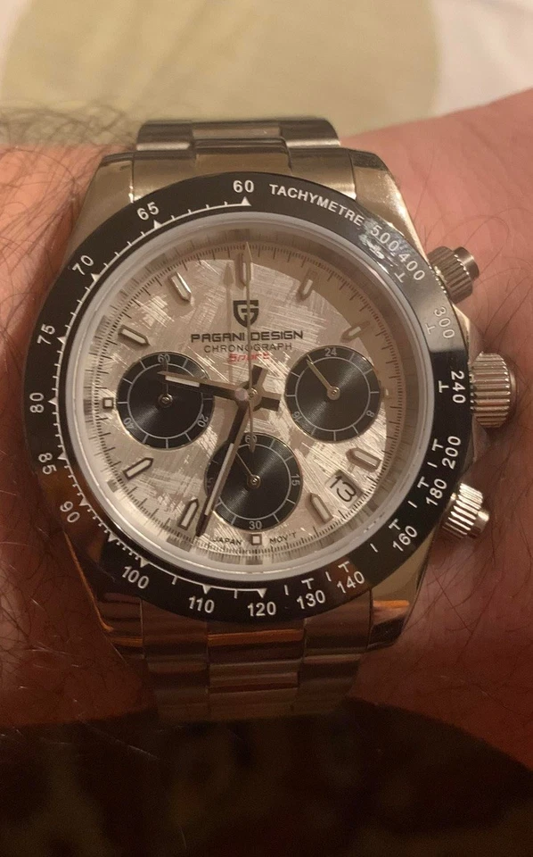 Pagani Meteorite Daytona 精工 VK63 计时码表 / 不锈钢牡蛎 / 蓝宝石 — 第 2/4 张图片