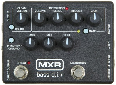 MXR M80 Bass D.I.+ Pre Amp Distortion Bass Effects Pedal
