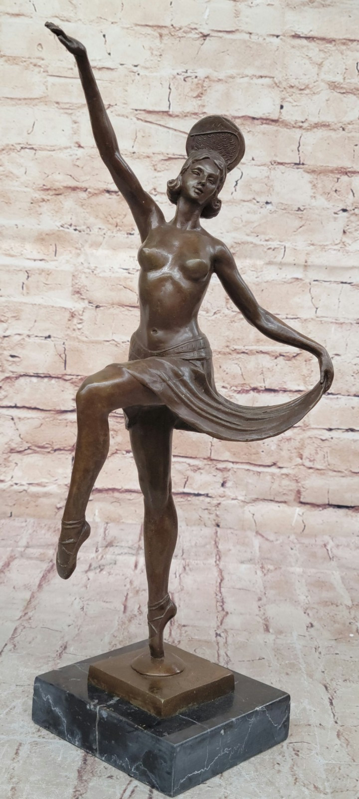 Art Nouveau Erotic Dancer Bronze Sculpture Signed Hot Cast Museum Quality