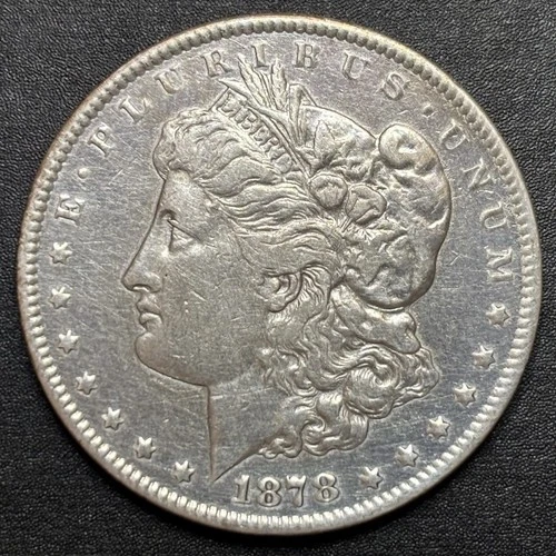1878-CC $1 Morgan 90% Silver Dollar US Carson City Brushed Nice VF/XF