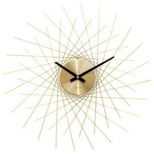 490mm Lohne Wall Clock, Gold - 29538