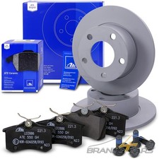 ATE BREMSSCHEIBEN VOLL Ø245 + CERAMIC BELÄGE HINTEN FÜR AUDI A6 4B C5 BJ 01-05