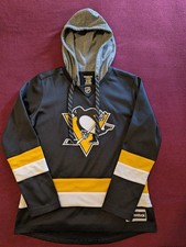 Reebok Women's Medium Pittsburgh Penguins Drawstring Hoodie