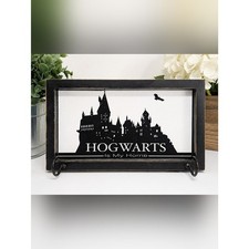 Harry Potter Hogwarts Is My Home Wall Hook Plaque Key Holder Black Castle Decor