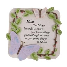 10 Inch Polyresin Memorial Garden Stone, Sympathy Gift for Loss of Memorial Mom