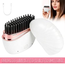 Cordless Mini Hair Straightener with 3-Speed Temperature Control for Home Travel
