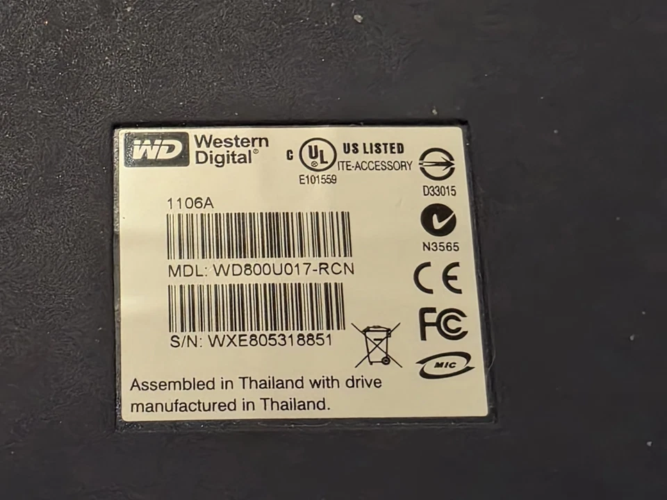 WB USB 2.0 80GB - Image 2 of 4