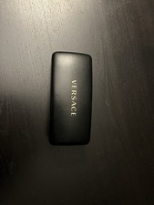 Versace Leather Clamshell Designer Eye Glass Case used