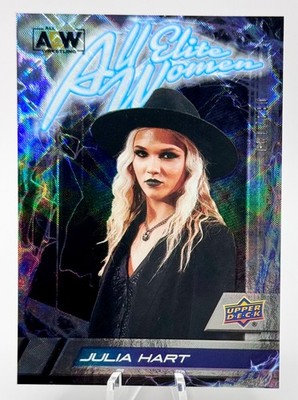 2023 UD AEW All Elite Women Silver Foil Parallel #AEW-13  JULIA HART #'d 062/199