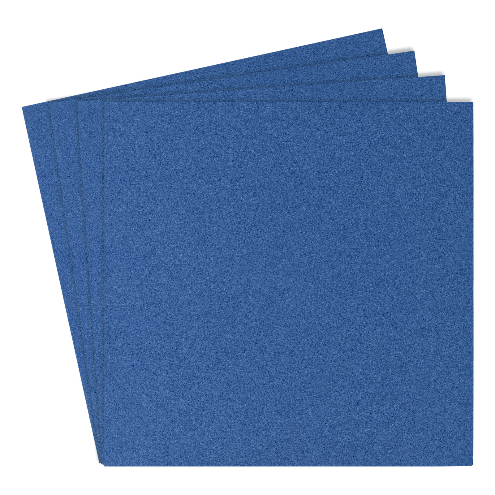 Blue EVA Foam Sheets for Cards - 10x10 Inch 3mm Thick - Pack of 4