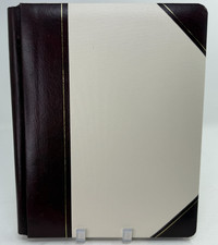 Vintage Webway Photo Album Ivory  Brown New FW-111 Press-n-Stick Pages