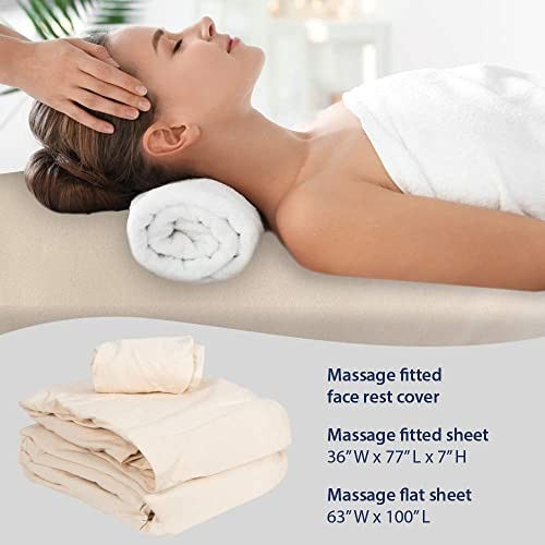 ForPro Premium Flanell 3-teiliges Massagelaken-Set für Massageliegen, inklusive - Bild 5 von 6