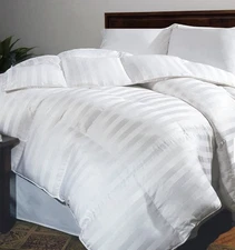 Hotel Grand White Down Comforter Twin 500 Thread Count Cotton Medium Warmth
