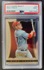 2013 Panini Select-Mike Trout Rookie(Angels) #22-PSA 9 Mint!