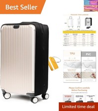 Clear Luggage Cover, For Suitcase Tsa Approved Transparent TPU Suitcase Cover...