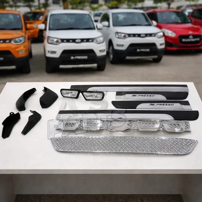 Suzuki S Presso Mud Guard Mouldings, Armrest, Door Visor, Front Grill and Fog