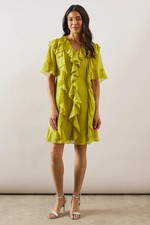 Wallis Green Shift Dress Womens Occasion Dresses