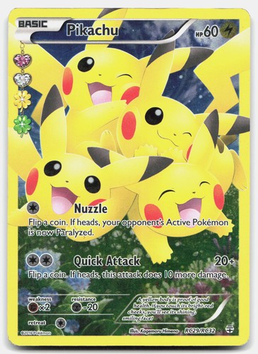 Pikachu RC29/RC32 Ultra Rare Generations Pokemon Holo Moderately Played