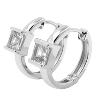 Cavill Silberohrringe Damen 1,24Ct Danburit Prinzessschliff 925 Silber