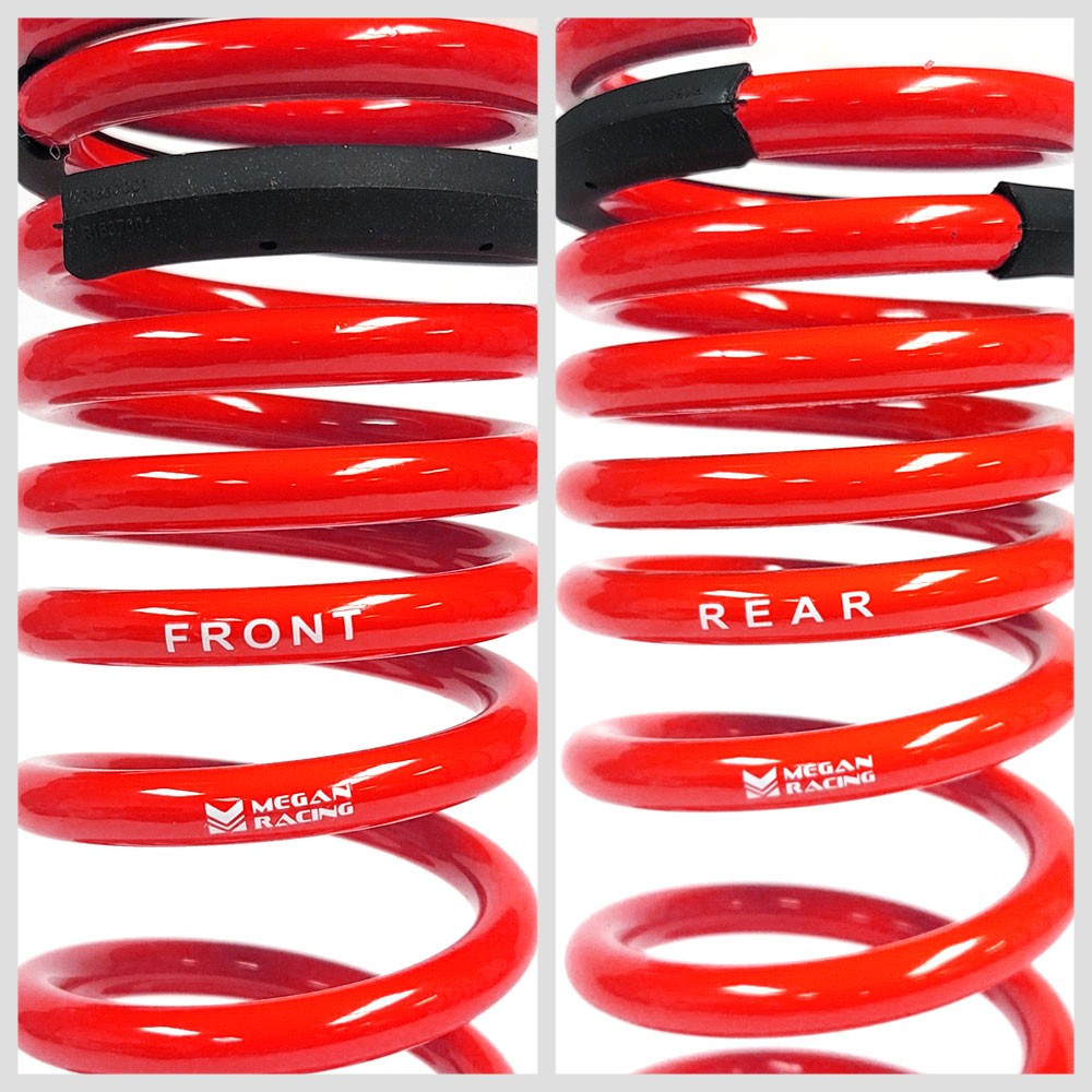 Megan Racing Red Euro Lowering Springs Kit For 12-19 3-Series F30 Sedan RWD AWD