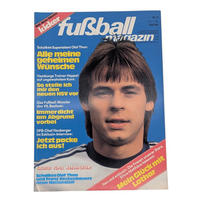 Kicker Fußball Magazin Nr. 3 Mai/Juni 1985 Ohne Poster SEHR GUT