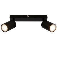B.K.Licht Led Deckenlampe Schwenkbar 3000K Warmweiß 2W 450Lm 50.000H Schwarz