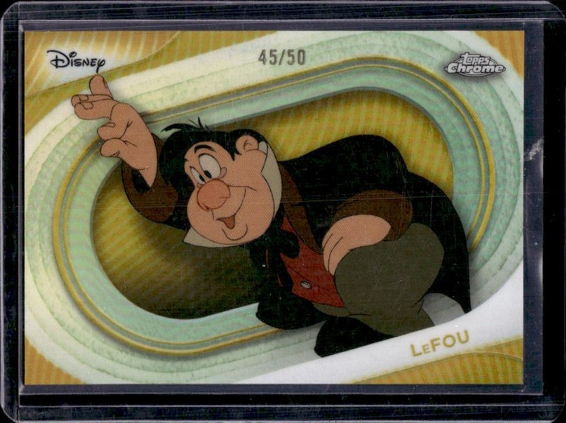2025 Topps Chrome Disney LeFou Gold Refractor #/50
