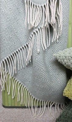 Wolldecke 100% Schurwolle Wohndecke Plaid Decke 140 x 200cm Tirol-V Hellolive