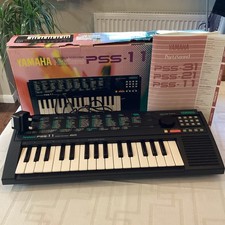 Boxed Yamaha Portasound PSS-11 Electronic Keyboard, with power and instructions