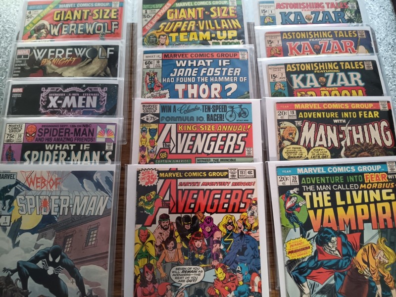 Marvel, Assorted Lot of 50 No Duplicates 70's thru 90's Grab-bag