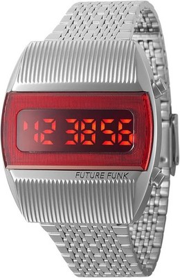 FUTURE FUNK Silver Digital LED Watch FF201-SV-MT | eBay