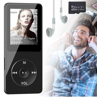 Bluetooth MP3 MP4 Player LCD Display HiFi Bass Musik Spieler FM-Radio Audio