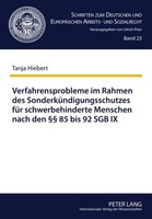 Verfahrensprobleme Im Rahmen Des SonderküNdigungsschutzes FüR Schwerbehinderte M